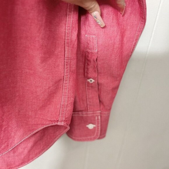 Bonobos Men's standard Fit Dress Shirt Red Size XL EUC - Picture 4 of 6